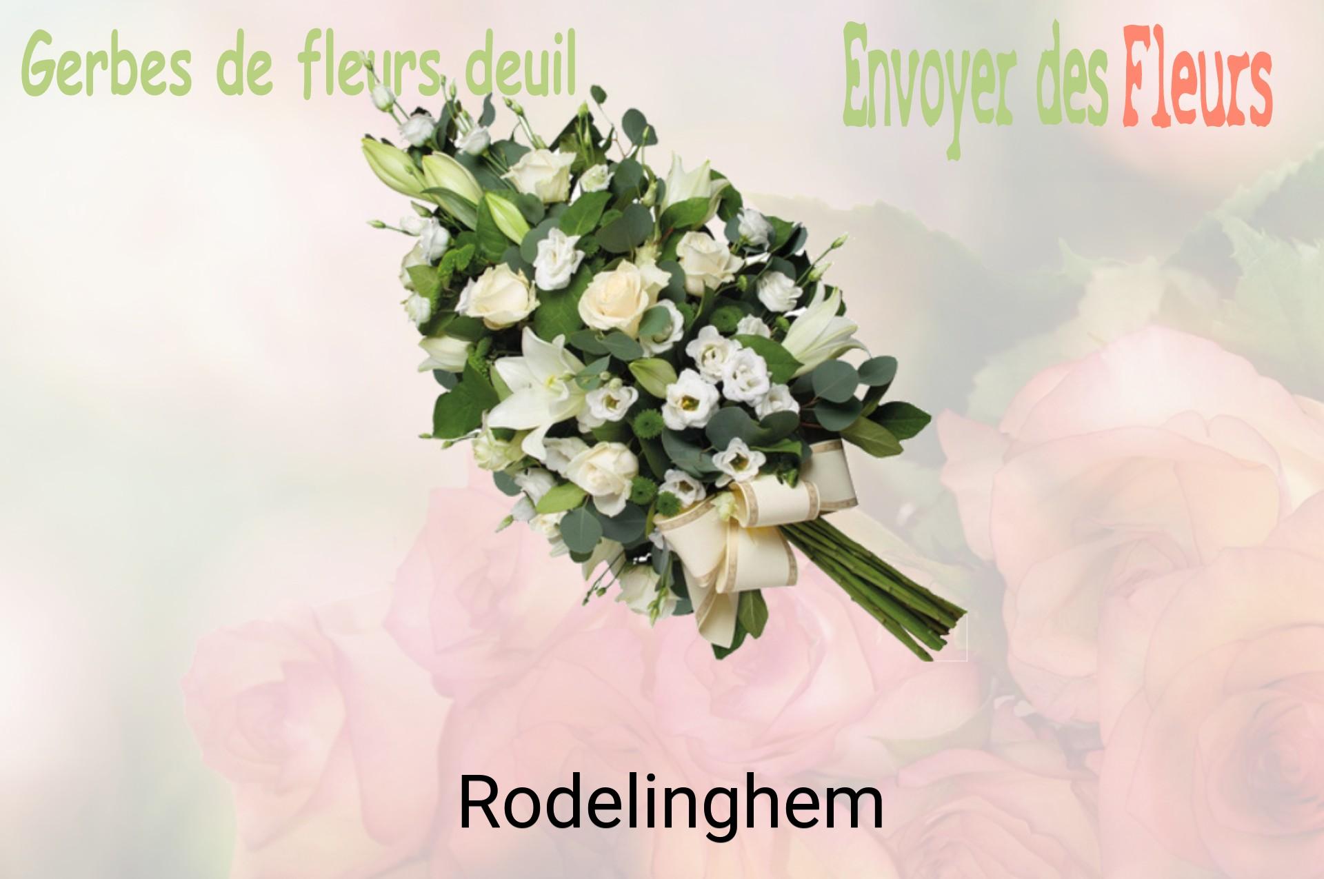 Gerbe de fleurs de deuil livrée à Rodelinghem